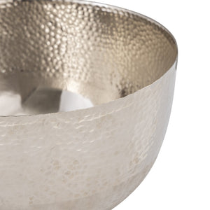 Atlas Pratt Bowl - Handcrafted Silver Decorative Accent for Modern & Classic Interiors, 13" Diameter AC11540-01
