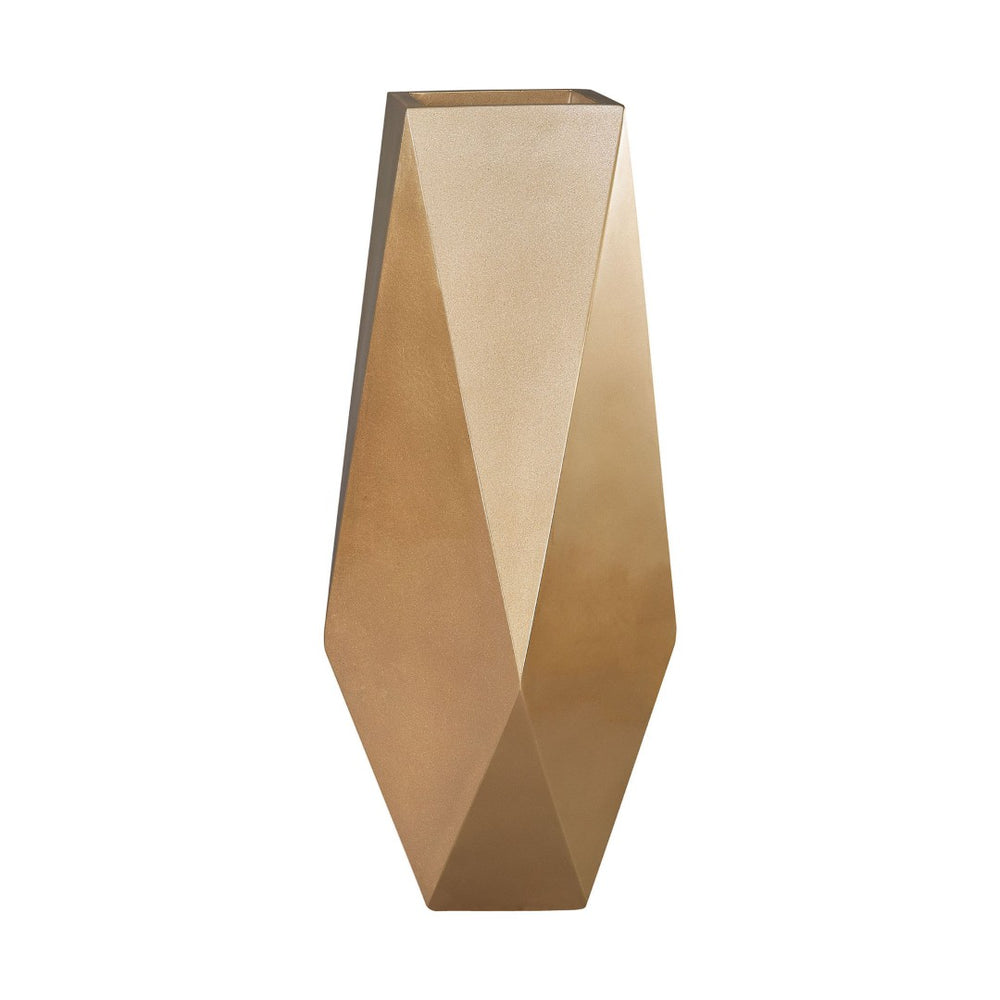 Atlas Qattara Planter - Luxurious Champagne Gold Accent for Bold Interiors and Decorative Spaces AC11541-01