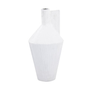 Atlas Rabel Sculptural Decorative Vase - Modern Minimalist Accent for Contemporary Home Décor & Vignettes White AC11543-01