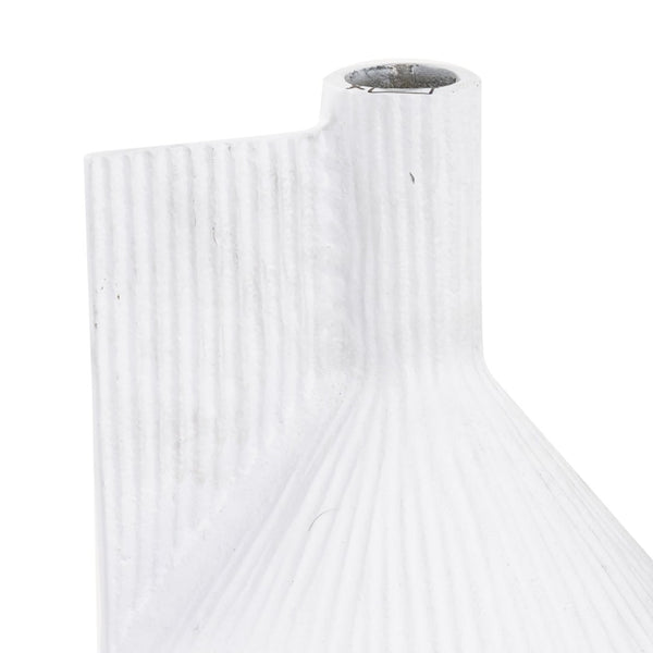 Atlas Rabel Sculptural Decorative Vase - Modern Minimalist Accent for Contemporary Home Décor & Vignettes White AC11543-01