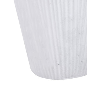 Atlas Rabel Sculptural Decorative Vase - Modern Minimalist Accent for Contemporary Home Décor & Vignettes White AC11543-01
