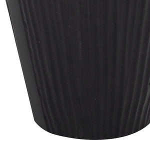 Atlas Rabel Sculptural Decorative Vase - Modern Minimalist Accent for Contemporary Home Décor & Vignettes Black AC11543-02
