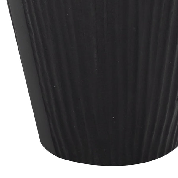 Atlas Rabel Sculptural Decorative Vase - Modern Minimalist Accent for Contemporary Home Décor & Vignettes Black AC11543-02