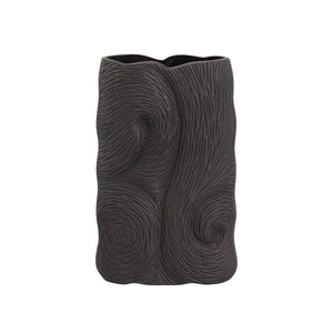 Atlas Ragan Vase Set of 2 - Sculptural Metal Vases in Oil Rubbed Bronze for Modern Home Decor & Centerpieces AC11546-01S