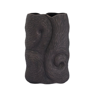 Atlas Ragan Vase Set of 2 - Sculptural Metal Vases in Oil Rubbed Bronze for Modern Home Decor & Centerpieces AC11546-01S