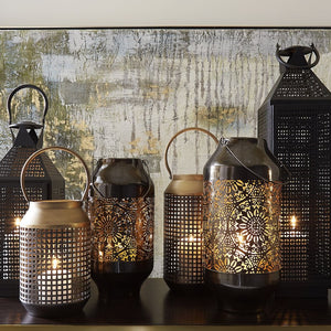 Atlas Rawmarsh Lantern - Small Decorative Accent with Timeless Design for Ambient Candlelight Illumination AC11549-01