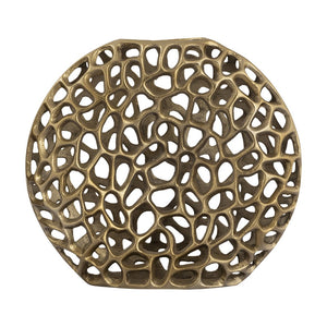 Atlas Reef Vase - Coastal-Inspired Metal Sculpture with Abstract Coral Design for Elegant Home Decor Large AC11552-02