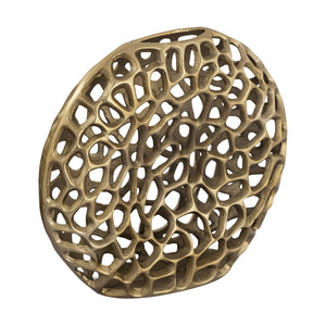 Atlas Reef Vase - Coastal-Inspired Metal Sculpture with Abstract Coral Design for Elegant Home Decor Large AC11552-02