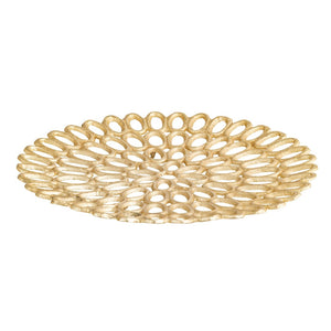 Atlas Regina Trays Set of 2 - Elegant Gold Stackable Trays for Stylish Organization and Display AC11555-01S