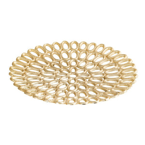 Atlas Regina Trays Set of 2 - Elegant Gold Stackable Trays for Stylish Organization and Display AC11555-01S