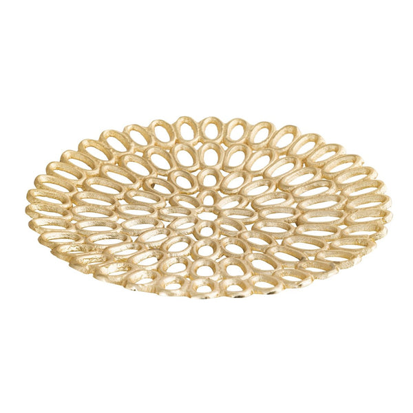 Atlas Regina Trays Set of 2 - Elegant Gold Stackable Trays for Stylish Organization and Display AC11555-01S