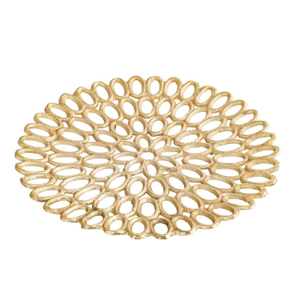 Atlas Regina Trays Set of 2 - Elegant Gold Stackable Trays for Stylish Organization and Display AC11555-01S