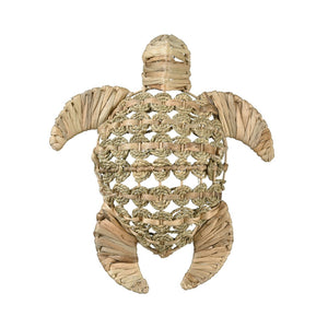 Atlas Ridley Turtle Object - Handcrafted Seagrass Sculpture for Coastal Home Decor and Natural Style Small Natural AC11557-01