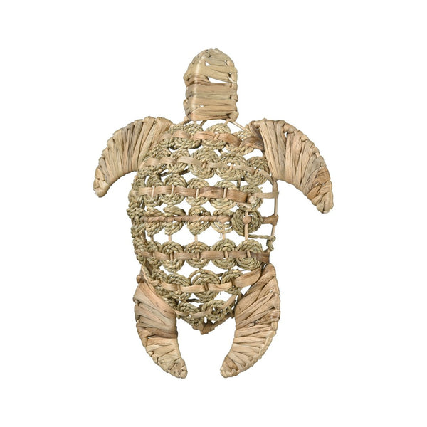 Atlas Ridley Turtle Object - Handcrafted Seagrass Sculpture for Coastal Home Decor and Natural Style Small Natural AC11557-01