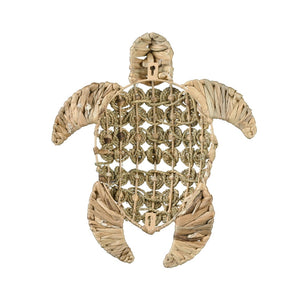 Atlas Ridley Turtle Object - Handcrafted Seagrass Sculpture for Coastal Home Decor and Natural Style Small Natural AC11557-01