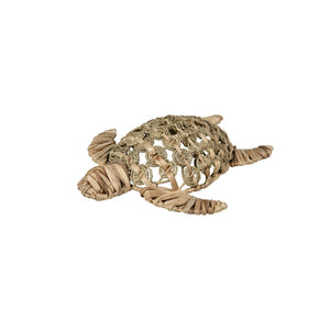 Atlas Ridley Turtle Object - Handcrafted Seagrass Sculpture for Coastal Home Decor and Natural Style Small Natural AC11557-01