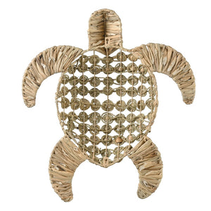 Atlas Ridley Turtle Object - Handcrafted Seagrass Sculpture for Coastal Home Decor and Natural Style Large Natural AC11557-02