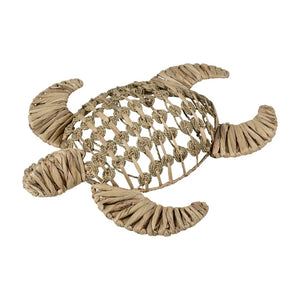 Atlas Ridley Turtle Object - Handcrafted Seagrass Sculpture for Coastal Home Decor and Natural Style Large Natural AC11557-02
