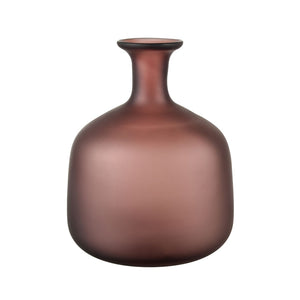 Atlas Riven Vase - Elegant Matte Glass Accent for Timeless Home Decor and Stylish Tabletop Arrangements Small AC11559-01