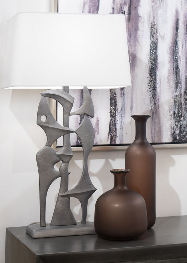 Atlas Riven Vase - Elegant Matte Glass Accent for Timeless Home Decor and Stylish Tabletop Arrangements Small AC11559-01