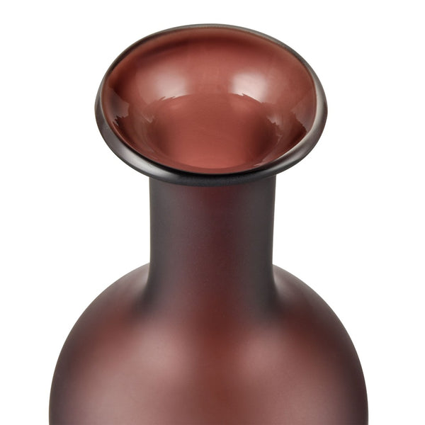 Atlas Riven Vase - Elegant Matte Glass Accent for Timeless Home Decor and Stylish Tabletop Arrangements Large AC11559-03