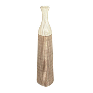 Atlas Rollins Medium Vase - Elegant Earthenware Accent with Rustic Texture for Modern Home Decor AC11564-01