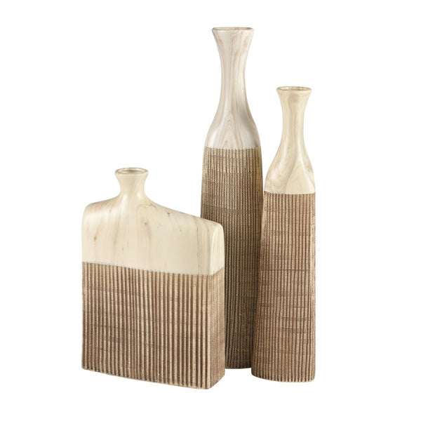 Atlas Rollins Medium Vase - Elegant Earthenware Accent with Rustic Texture for Modern Home Decor AC11564-01