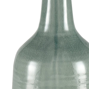Atlas Row Vase - Large Sculptural Earthenware in Cloudy Blue Finish for Contemporary Home Decor Elegance AC11567-01