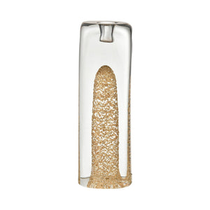 Atlas Sally Candleholder - Elegant Glass Accent with Gold Flecks for Ambiance in Modern and Classic Decor Large AC11570-02