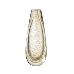 Atlas Sally Elegant Glass Vase with Gold Flecks - Glamorous Centerpiece for Any Home Décor Style AC11571-01