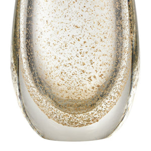 Atlas Sally Elegant Glass Vase with Gold Flecks - Glamorous Centerpiece for Any Home Décor Style AC11571-01