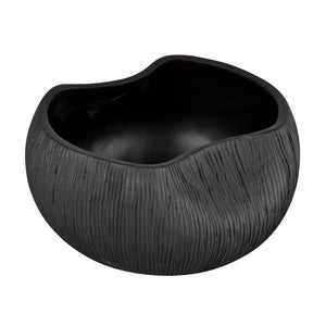 Atlas Scribing Votive - Modern Matte Black Earthenware Accent for Home Décor, Tealights & Succulents AC11573-01