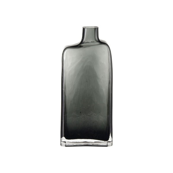 Atlas Sellen Vase - Sculptural Glass Accent with Smoky Gradient Finish for Modern Home Décor Elegance Medium AC11576-01