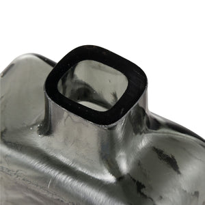 Atlas Sellen Vase - Sculptural Glass Accent with Smoky Gradient Finish for Modern Home Décor Elegance Medium AC11576-01
