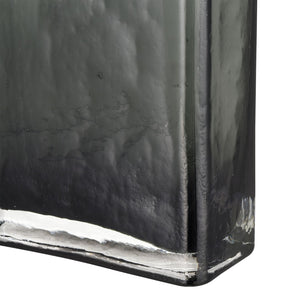 Atlas Sellen Vase - Sculptural Glass Accent with Smoky Gradient Finish for Modern Home Décor Elegance Medium AC11576-01