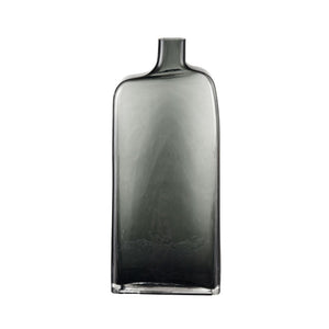 Atlas Sellen Vase - Sculptural Glass Accent with Smoky Gradient Finish for Modern Home Décor Elegance Tall AC11576-02