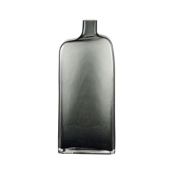 Atlas Sellen Vase - Sculptural Glass Accent with Smoky Gradient Finish for Modern Home Décor Elegance Tall AC11576-02