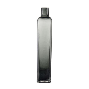 Atlas Sellen Vase - Sculptural Glass Accent with Smoky Gradient Finish for Modern Home Décor Elegance Tall AC11576-02