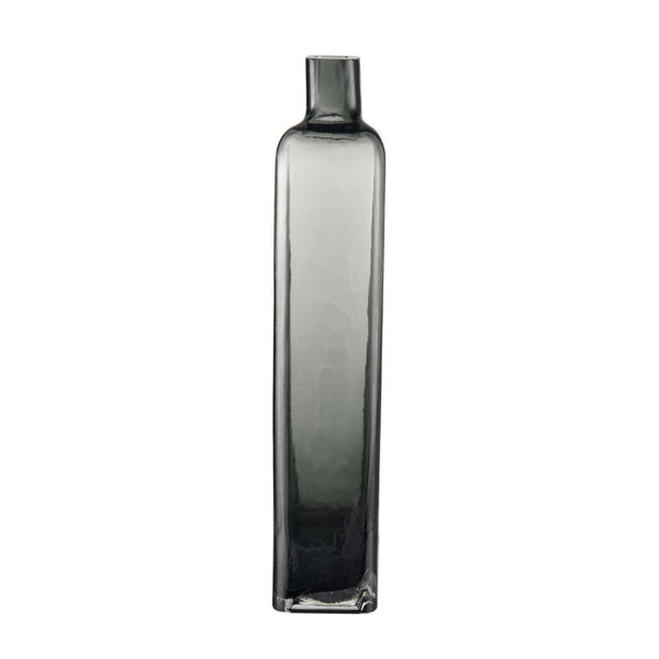 Atlas Sellen Vase - Sculptural Glass Accent with Smoky Gradient Finish for Modern Home Décor Elegance Tall AC11576-02