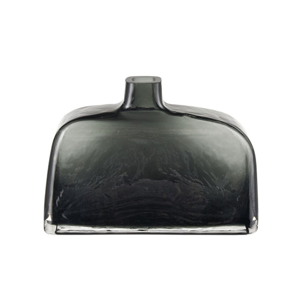 Atlas Sellen Vase - Sculptural Glass Accent with Smoky Gradient Finish for Modern Home Décor Elegance Short AC11577-01