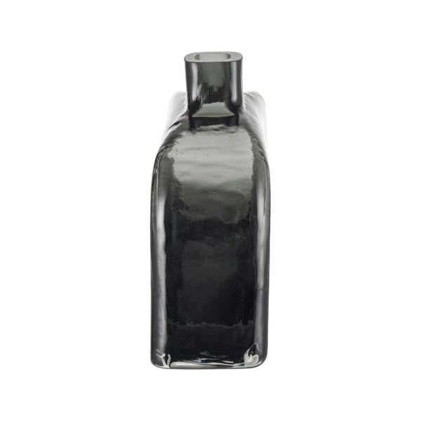 Atlas Sellen Vase - Sculptural Glass Accent with Smoky Gradient Finish for Modern Home Décor Elegance Short AC11577-01