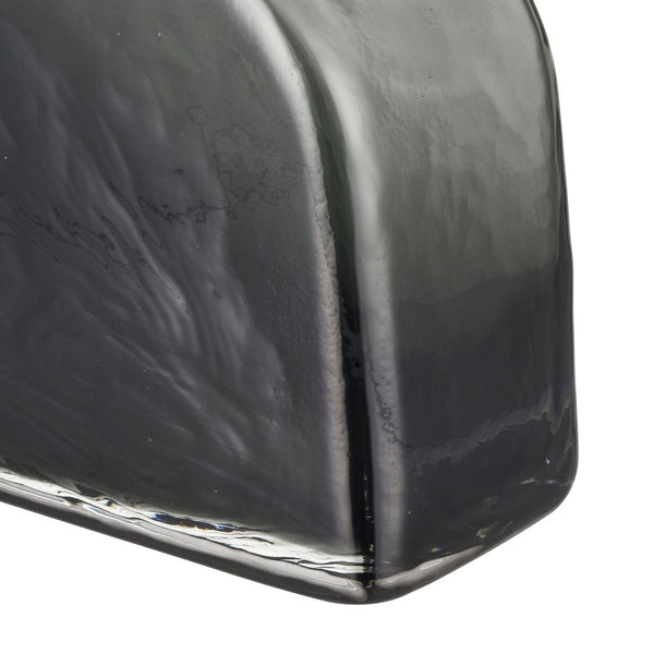 Atlas Sellen Vase - Sculptural Glass Accent with Smoky Gradient Finish for Modern Home Décor Elegance Short AC11577-01