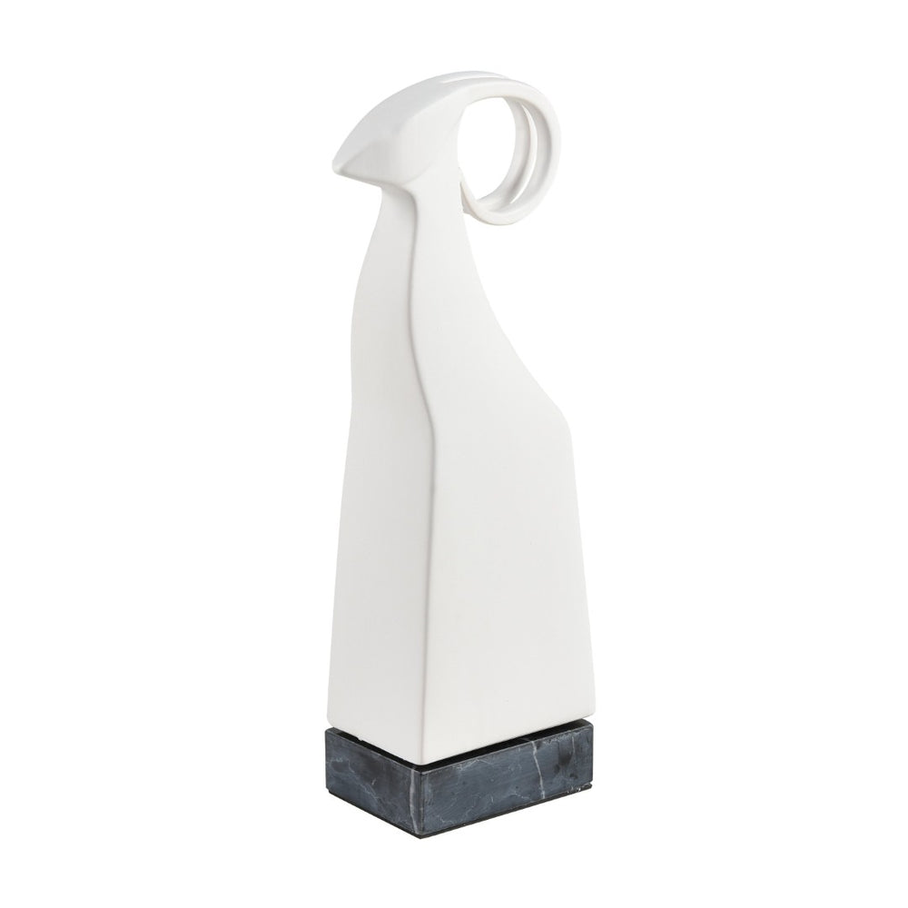 Atlas Serengeti Ram Sculpture - Modern Matte Earthenware Accent for Home Decor & Stylish Spaces AC11579-01