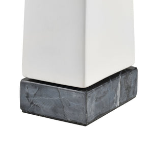 Atlas Serengeti Modern Safari Decor - Stylish White Earthenware Elephant Accent for Home Interiors Serengeti Rhino Sculpture AC11580-01