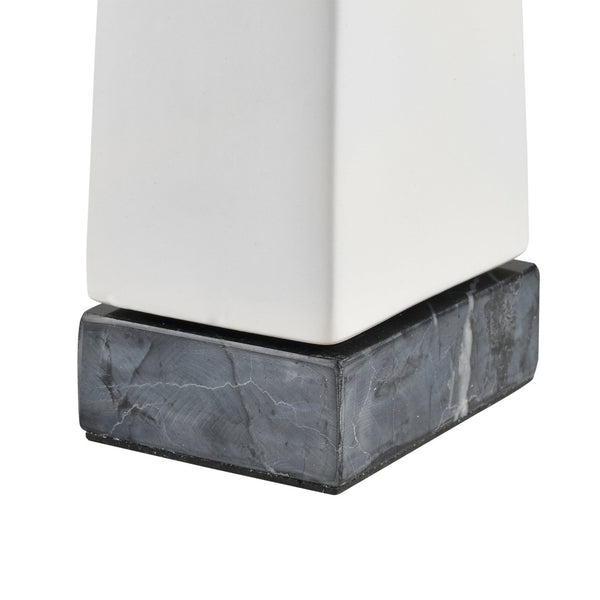 Atlas Serengeti Modern Safari Decor - Stylish White Earthenware Elephant Accent for Home Interiors Serengeti Rhino Sculpture AC11580-01