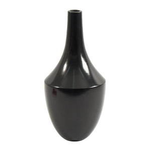 Atlas Shadow Vase - Handcrafted Earthenware with Polished Smoky Black Finish for Modern Elegance Extra Large Black AC11581-01