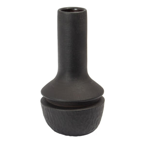 Atlas Shadow Vase - Handcrafted Minimalist Accent for Modern Décor, Ideal for Stylish Home Interiors Medium Matte Black AC11583-01