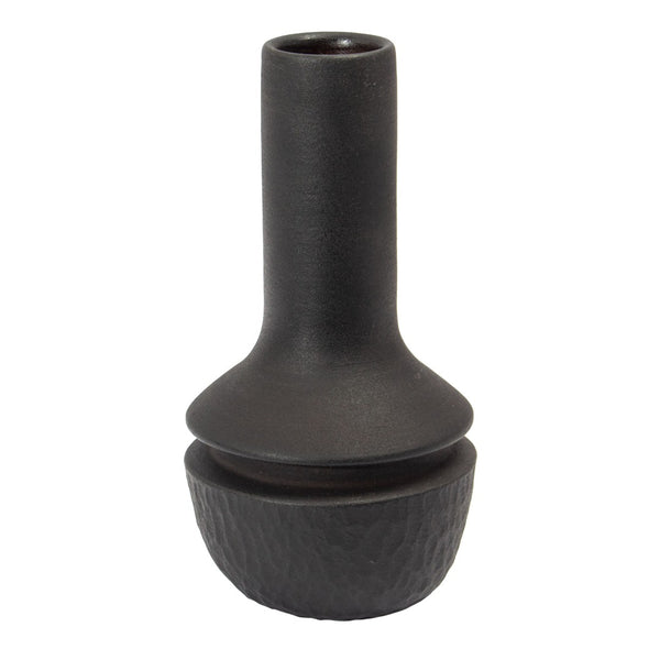 Atlas Shadow Vase - Handcrafted Minimalist Accent for Modern Décor, Ideal for Stylish Home Interiors Medium Matte Black AC11583-01
