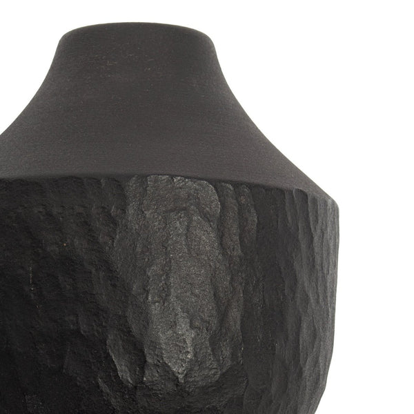 Atlas Shadow Vase - Handcrafted Minimalist Accent for Modern Décor, Ideal for Stylish Home Interiors Small Matte Black AC11584-01