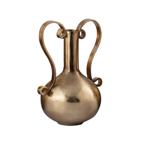 Atlas Shaffer Vase - Elegant Decorative Accessory with Timeless Gourd Shape for Sophisticated Interiors Large Brass AC11585-01